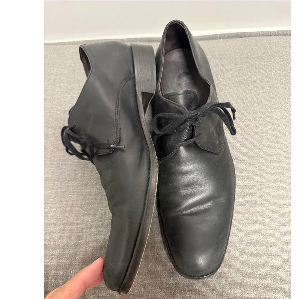 JOHN VARVATOS USA Plain Toe Formal Dress Shoes BLACK MENS SIZE 11